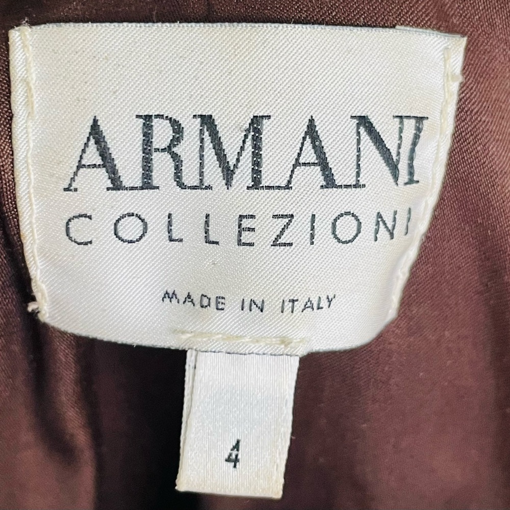 ARMANI Collezioni Leather & Fur Jacket, SMALL, Fitted, Like New, GORGEOUS 💰 - Picture 11 of 14